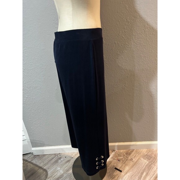 Chico’s Travelers Women’s NWT 2Pc Set Size 3/XL Top+Size 1/M Pants Grommet Navy - Picture 8 of 10